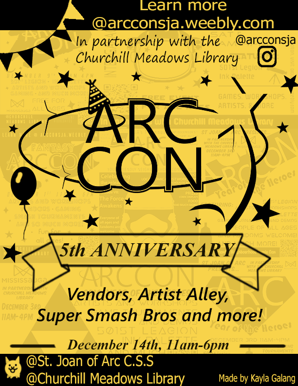 Arc Con – A Comic Con in Erin Mills!